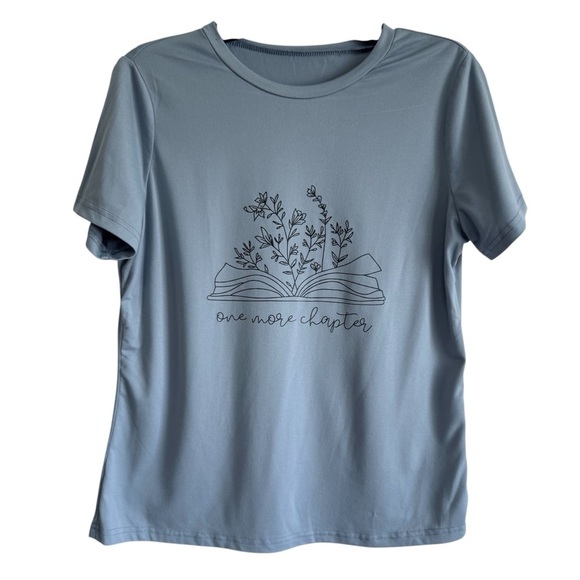 Tops - 🧨 5/$25 One More Chapter Shirt Floral Bookish T-Shirt Minimalist Reader Gift